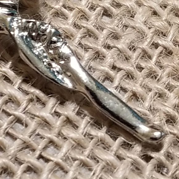 Silver Crystal Angel Necklace - Picture 6 of 7